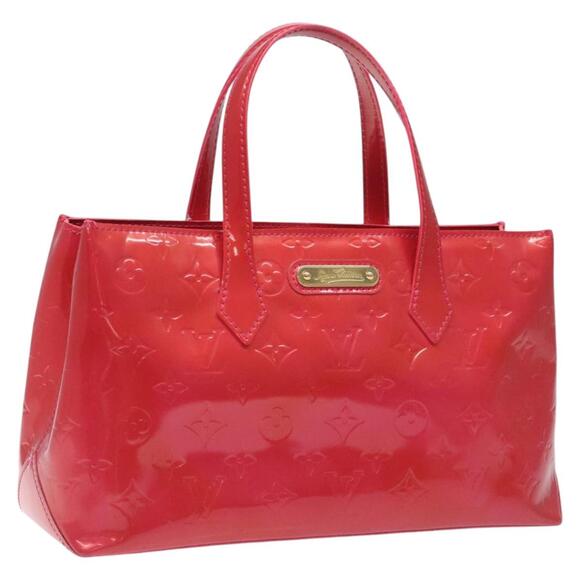 LOUIS VUITTON Monogram Vernis Wilshire PM Hand Bag Rose Pop M93643 - Picture 1 of 16